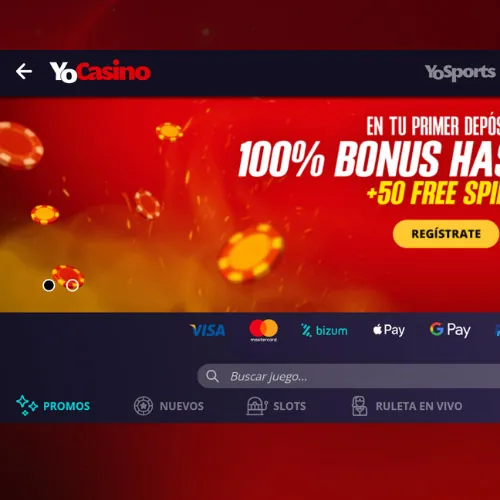 Visite la página web oficial de YoCasino