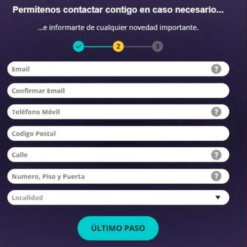 Complete el formulario