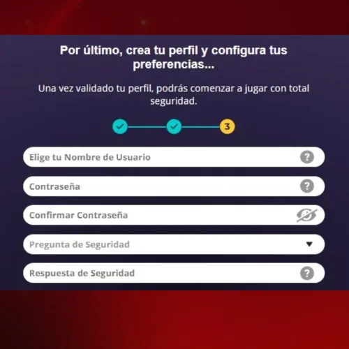 Ingrese sus datos en la página web de YoCasino